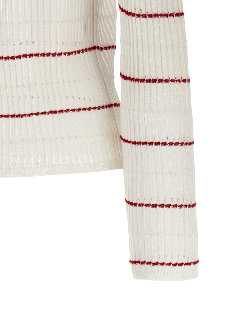 Max Mara White Silk Cardigan