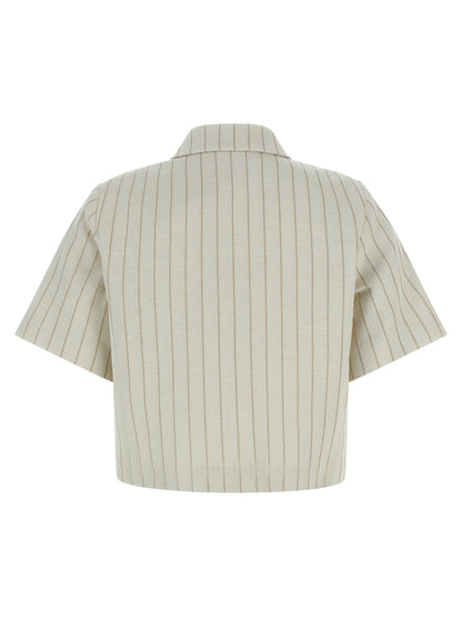 Max Mara Beige Cotton Full-Length Jacket