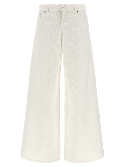 Stella McCartney White Cotton Jeans Denim