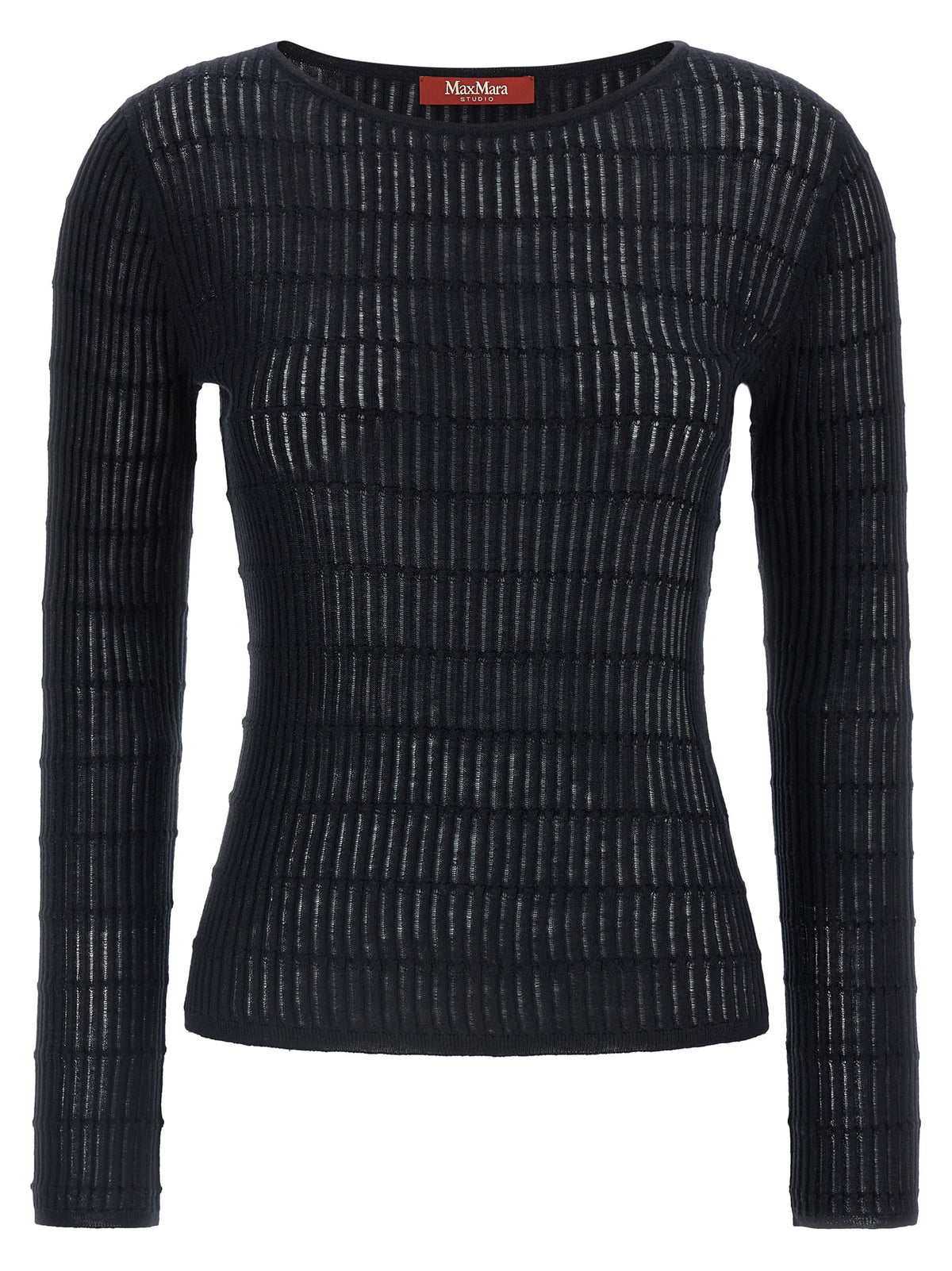 Max Mara MstPedone Blue Silk Cardigan