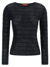 Max Mara MstPedone Blue Silk Cardigan