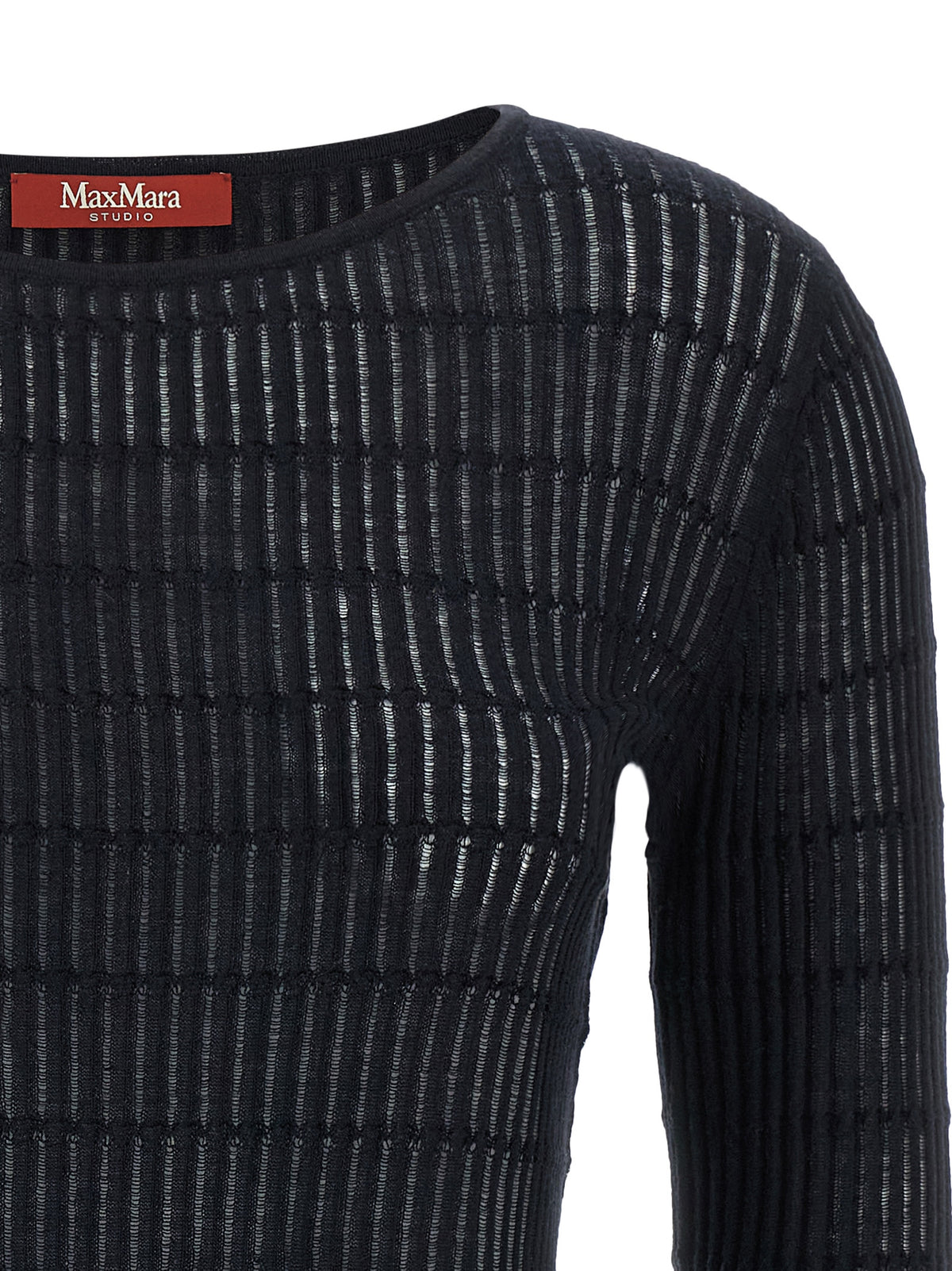 Max Mara MstPedone Blue Silk Cardigan