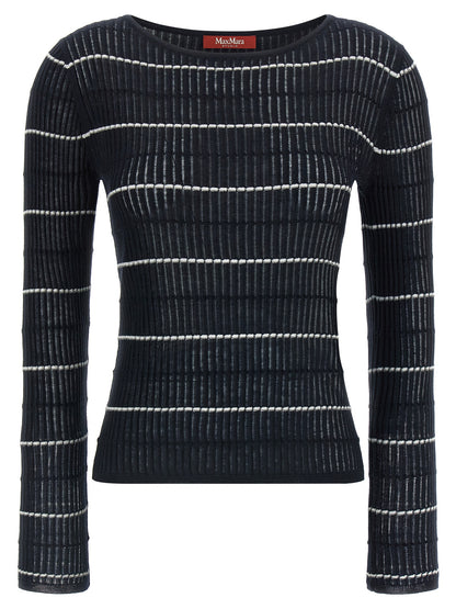 Max Mara Blue Silk Cardigan