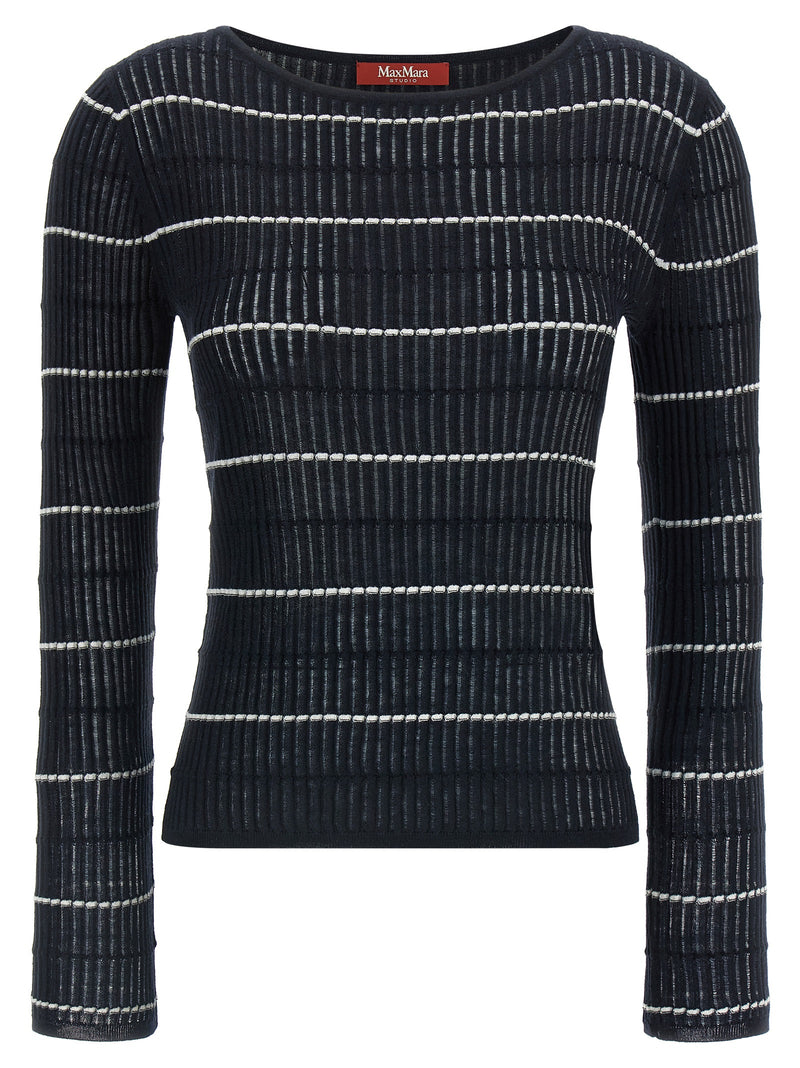 Max Mara Blue Silk Cardigan