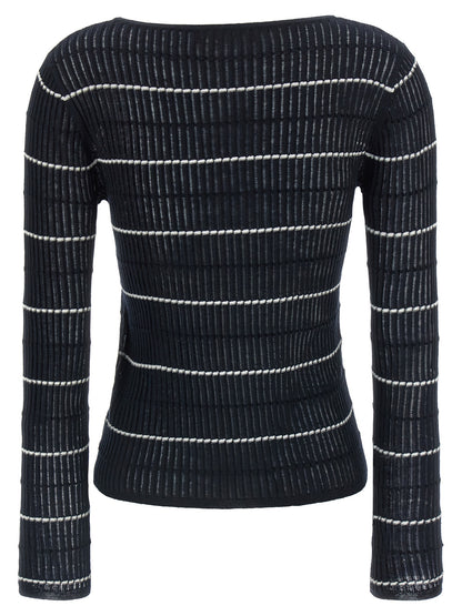Max Mara Blue Silk Cardigan