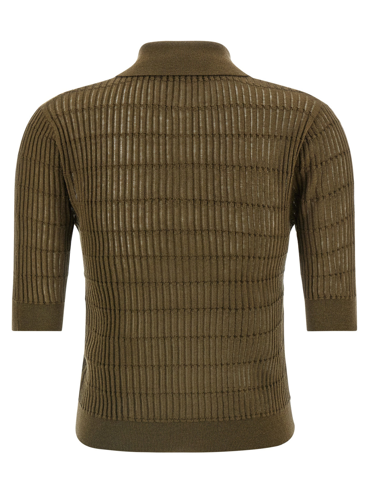 Max Mara Bicolor Silk Polo Shirt