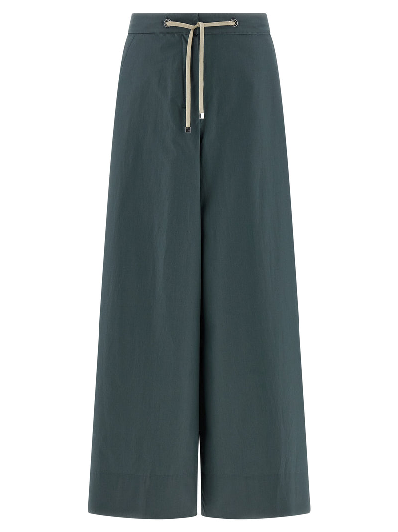 'S Max Mara Blue Cotton Flared Pants