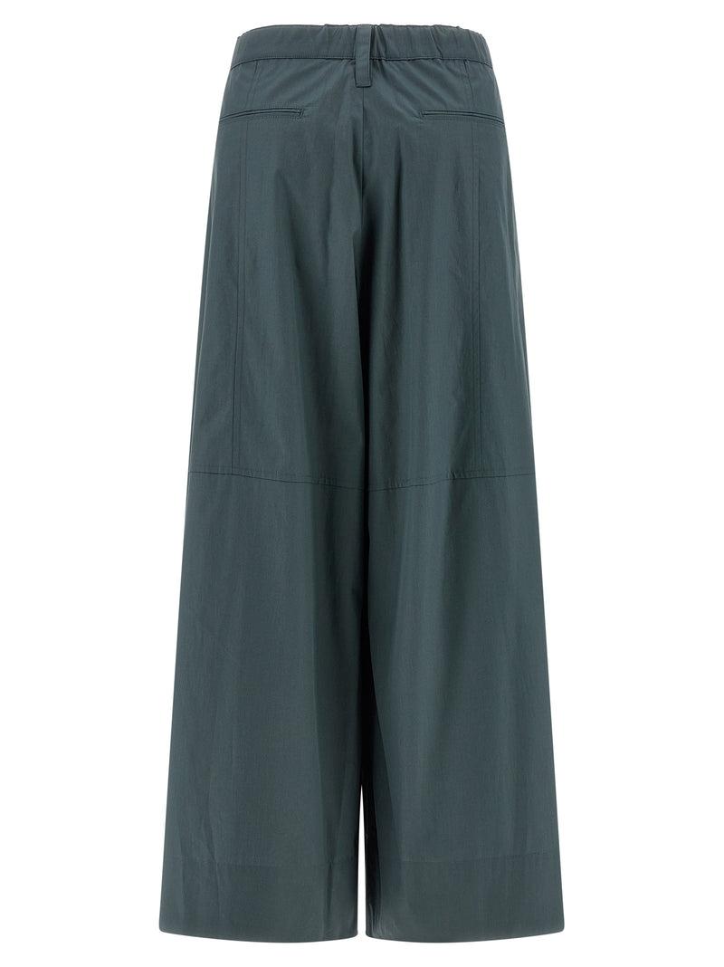 'S Max Mara Blue Cotton Flared Pants