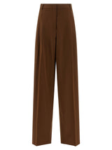 Max Mara Brown Virgin Wool Casual Pants
