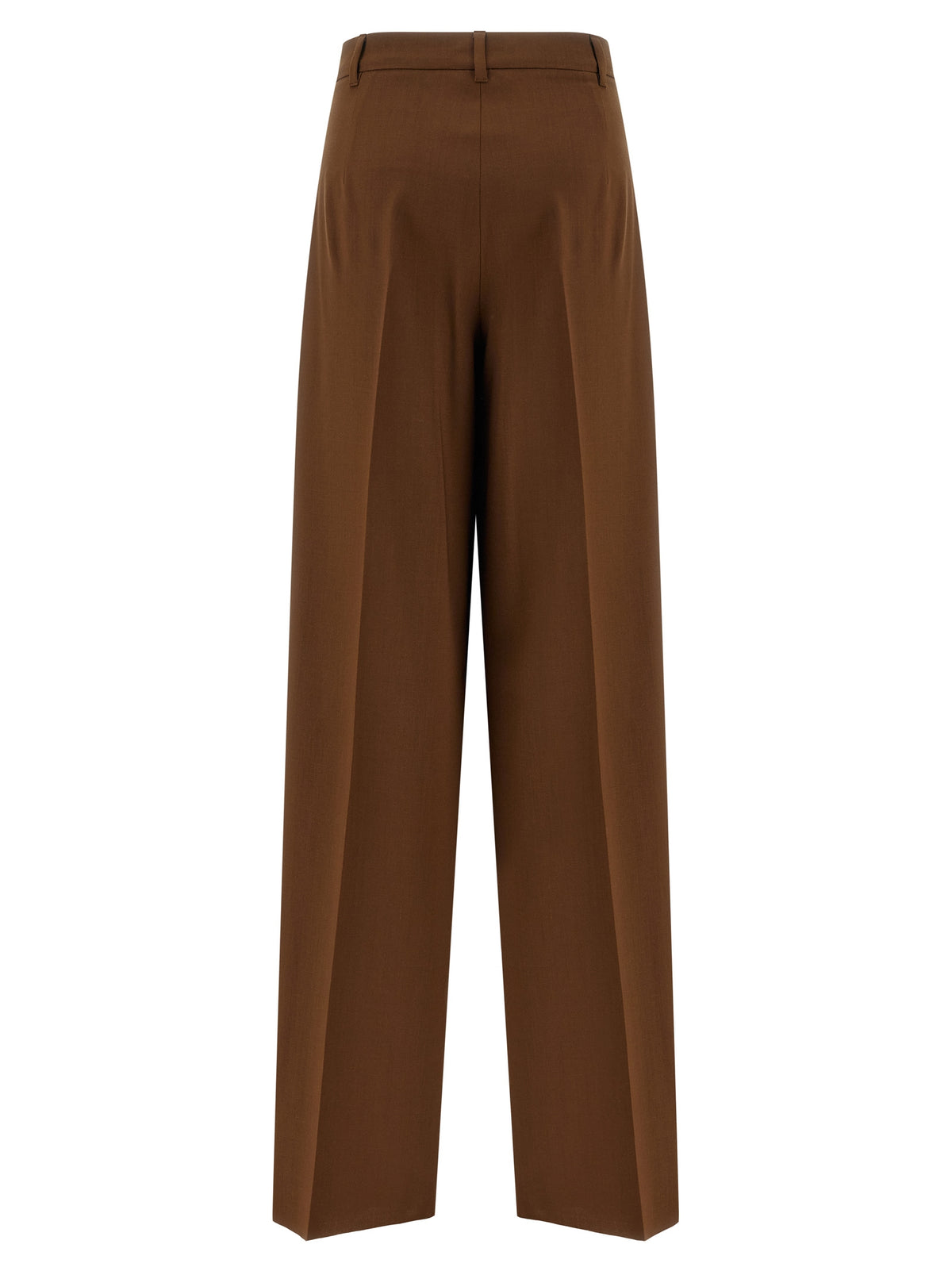 Max Mara Brown Virgin Wool Casual Pants