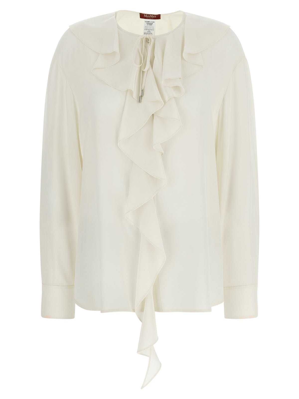 Chemisier en soie blanc Max Mara