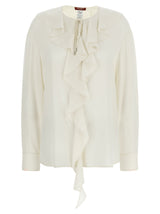 Chemisier en soie blanc Max Mara