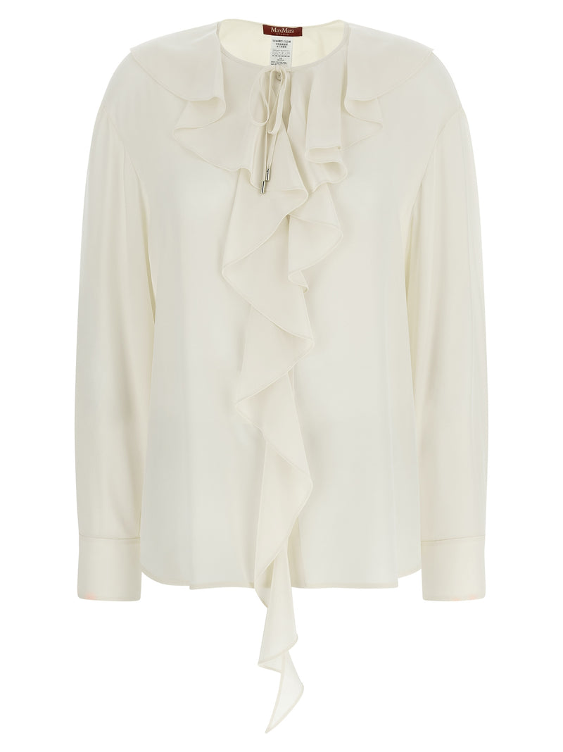 Chemisier en soie blanc Max Mara