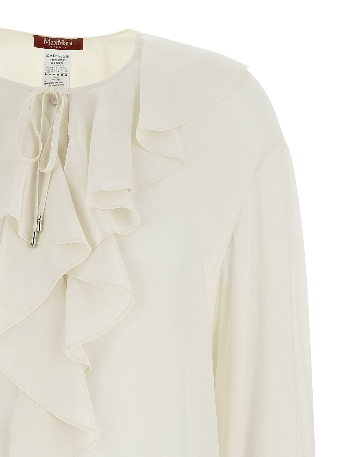 Chemisier en soie blanc Max Mara