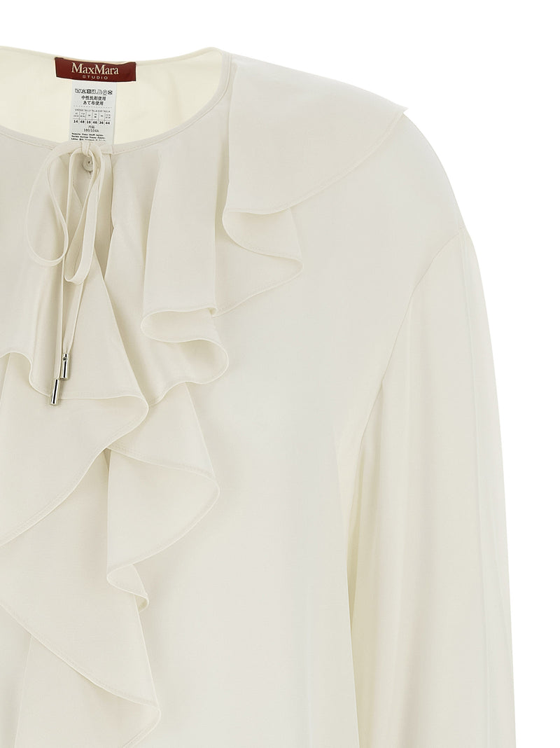 Chemisier en soie blanc Max Mara