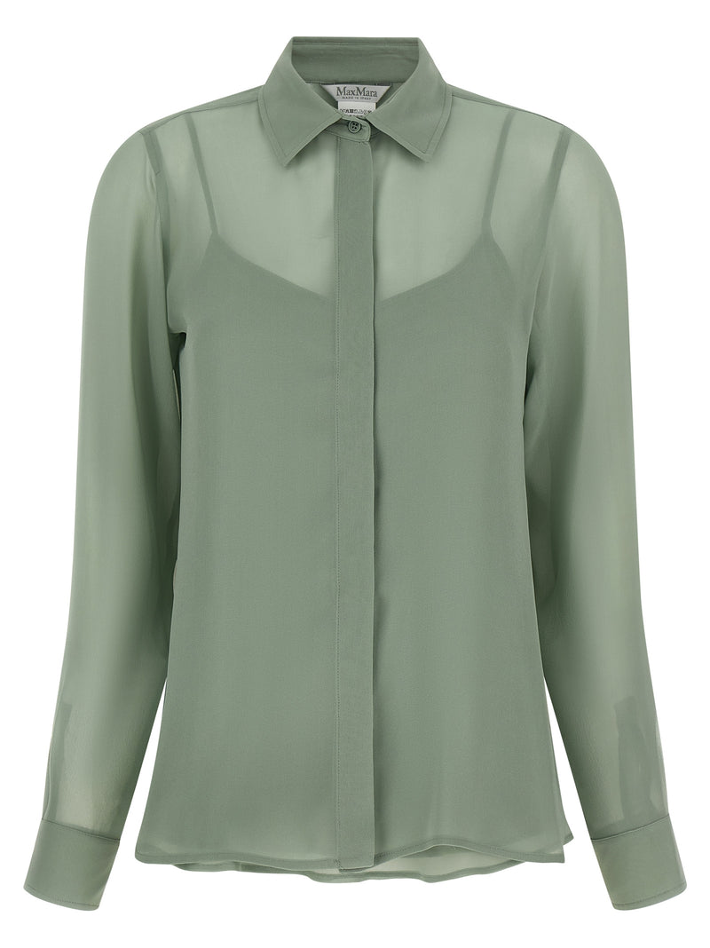 Chemisier Max Mara en soie bicolore