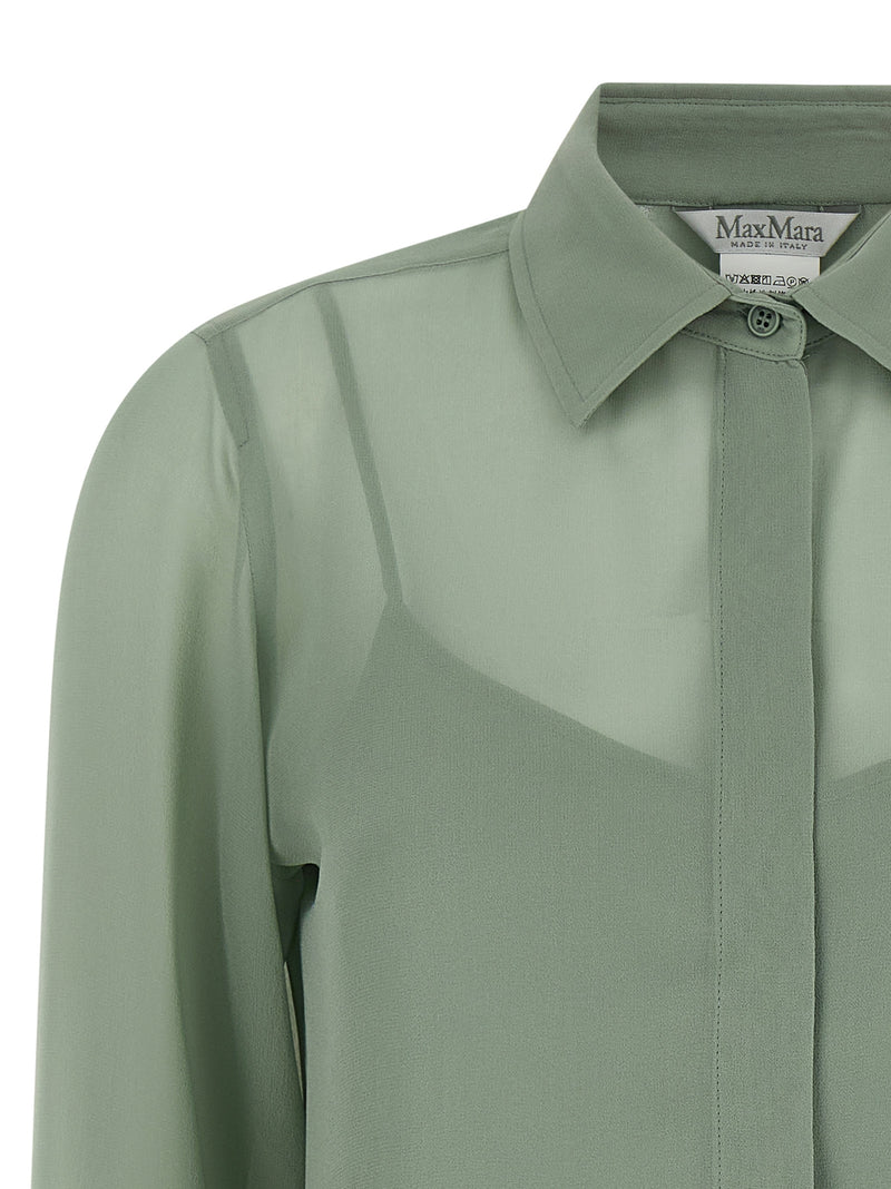 Chemisier Max Mara en soie bicolore