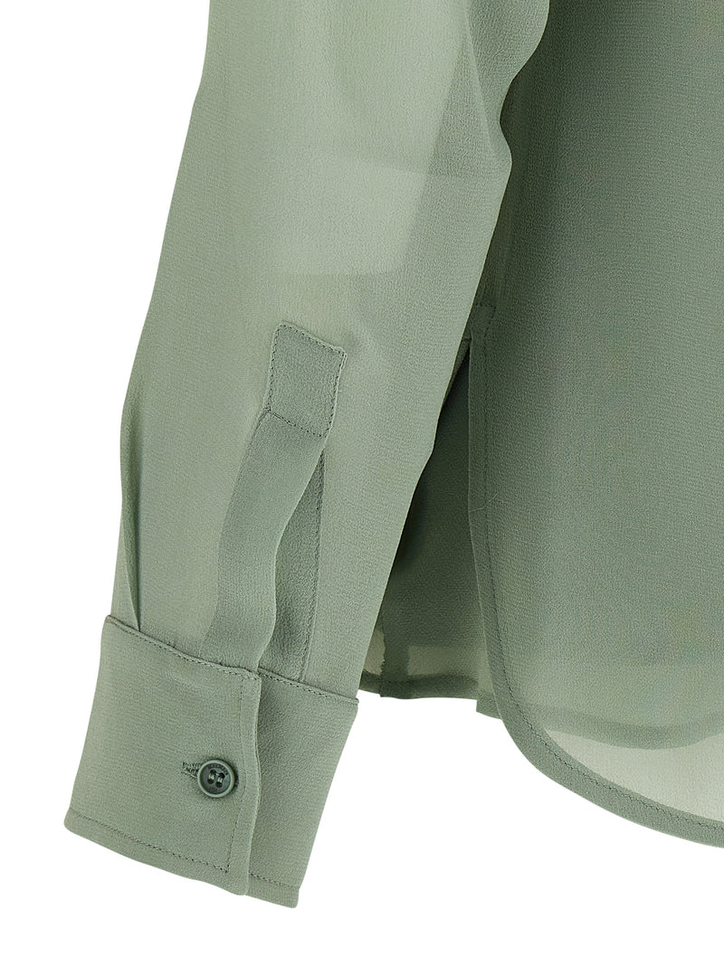 Chemisier Max Mara en soie bicolore