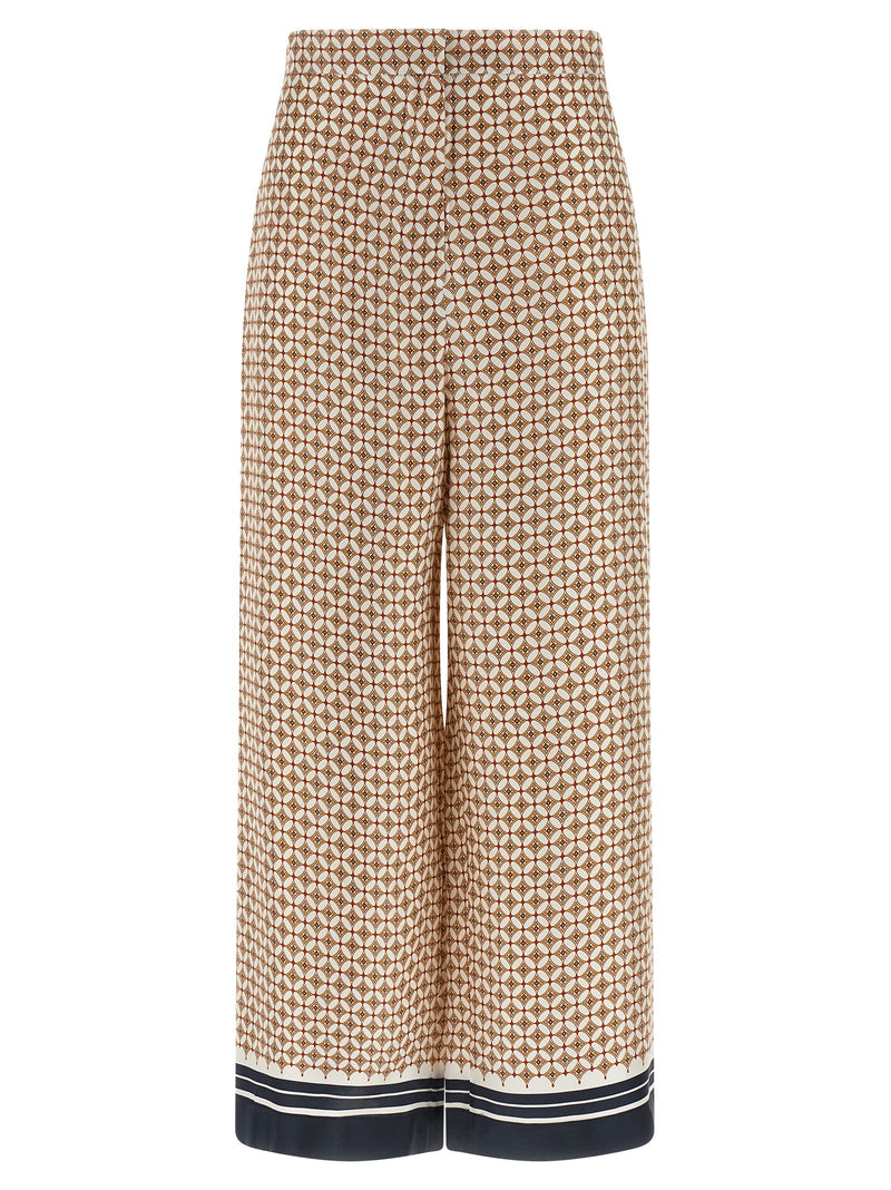 Max Mara Mstottelia Blue Silk Trousers for Women