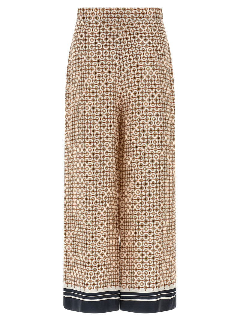 Max Mara Mstottelia Blue Silk Trousers for Women