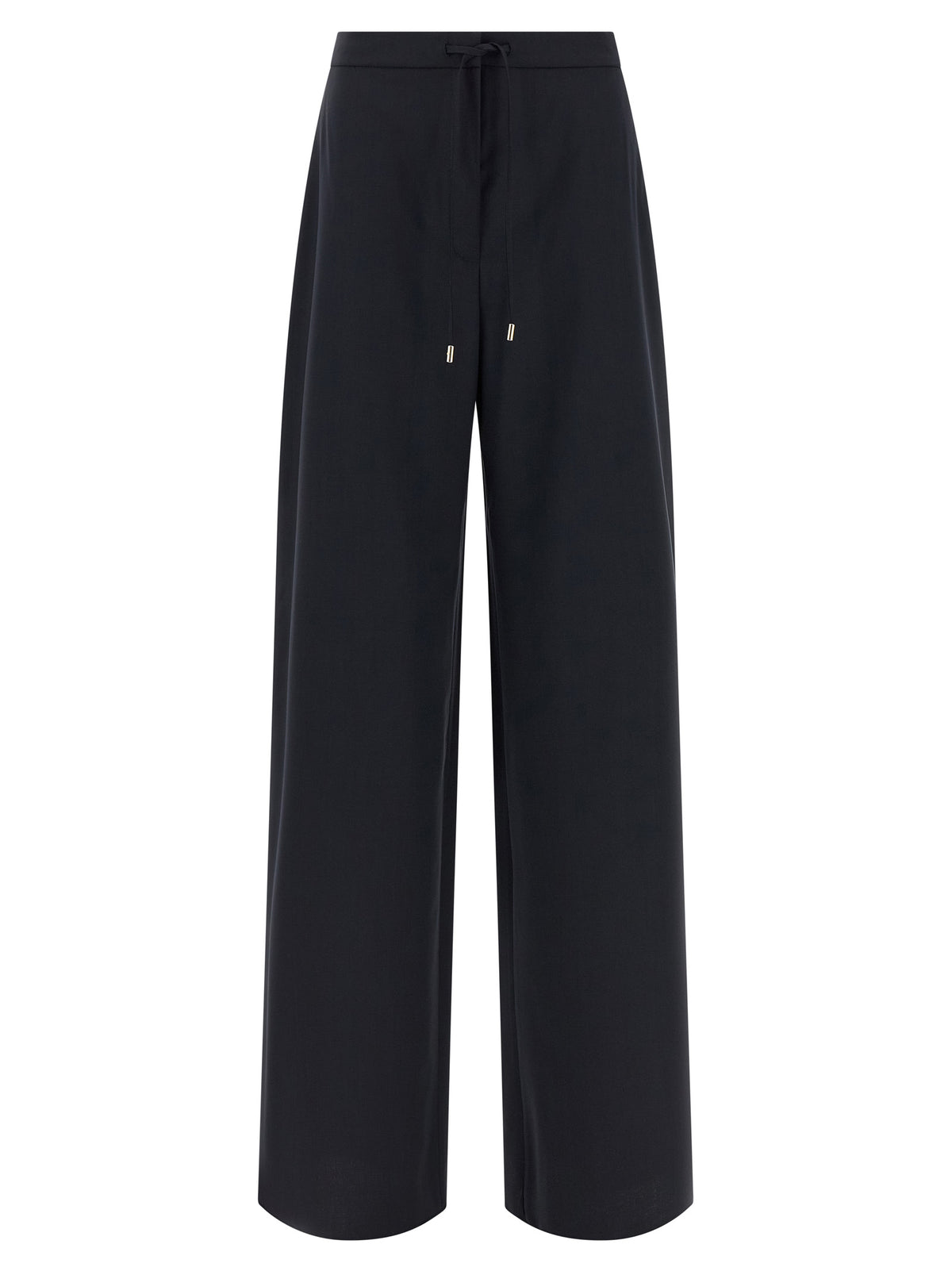 Max Mara Mstcorone Blue Virgin Wool Casual Pants