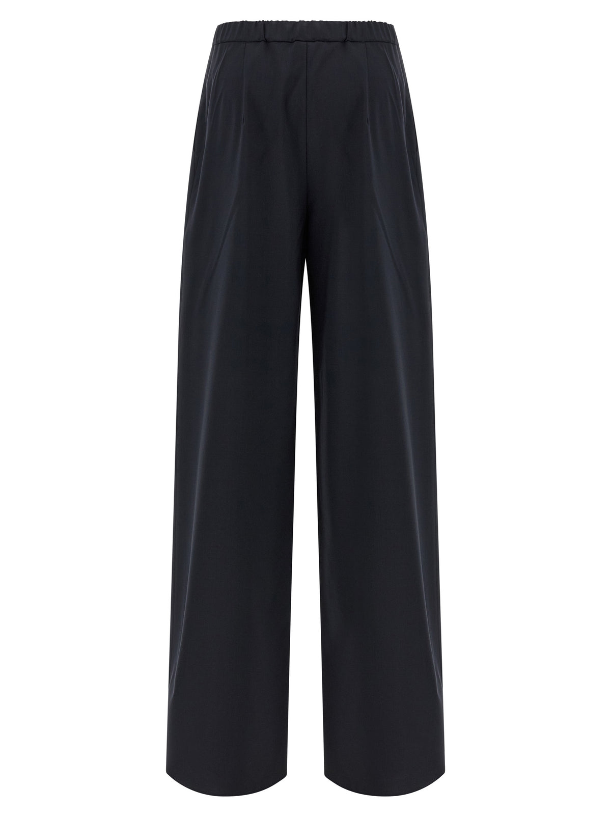 Max Mara Mstcorone Blue Virgin Wool Casual Pants