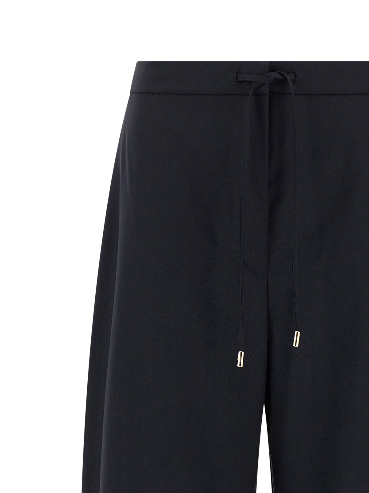 Max Mara Mstcorone Blue Virgin Wool Casual Pants