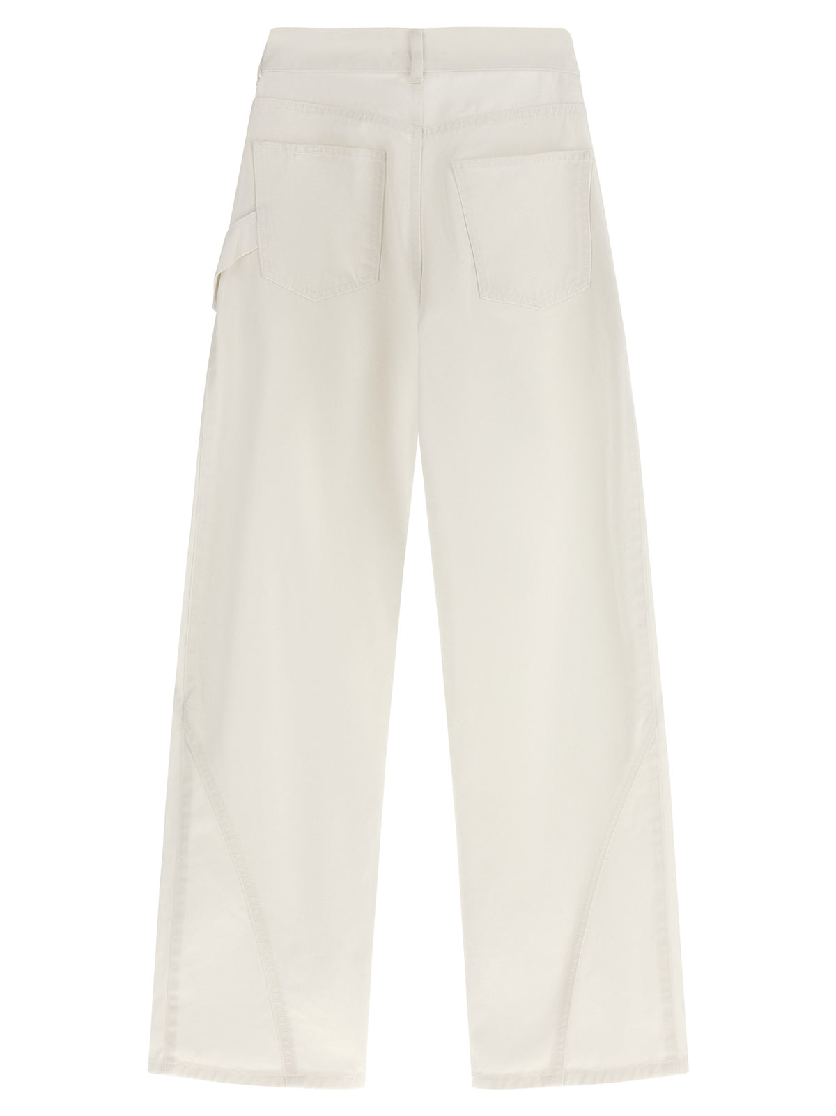 Jean en denim de coton blanc J.W.Anderson