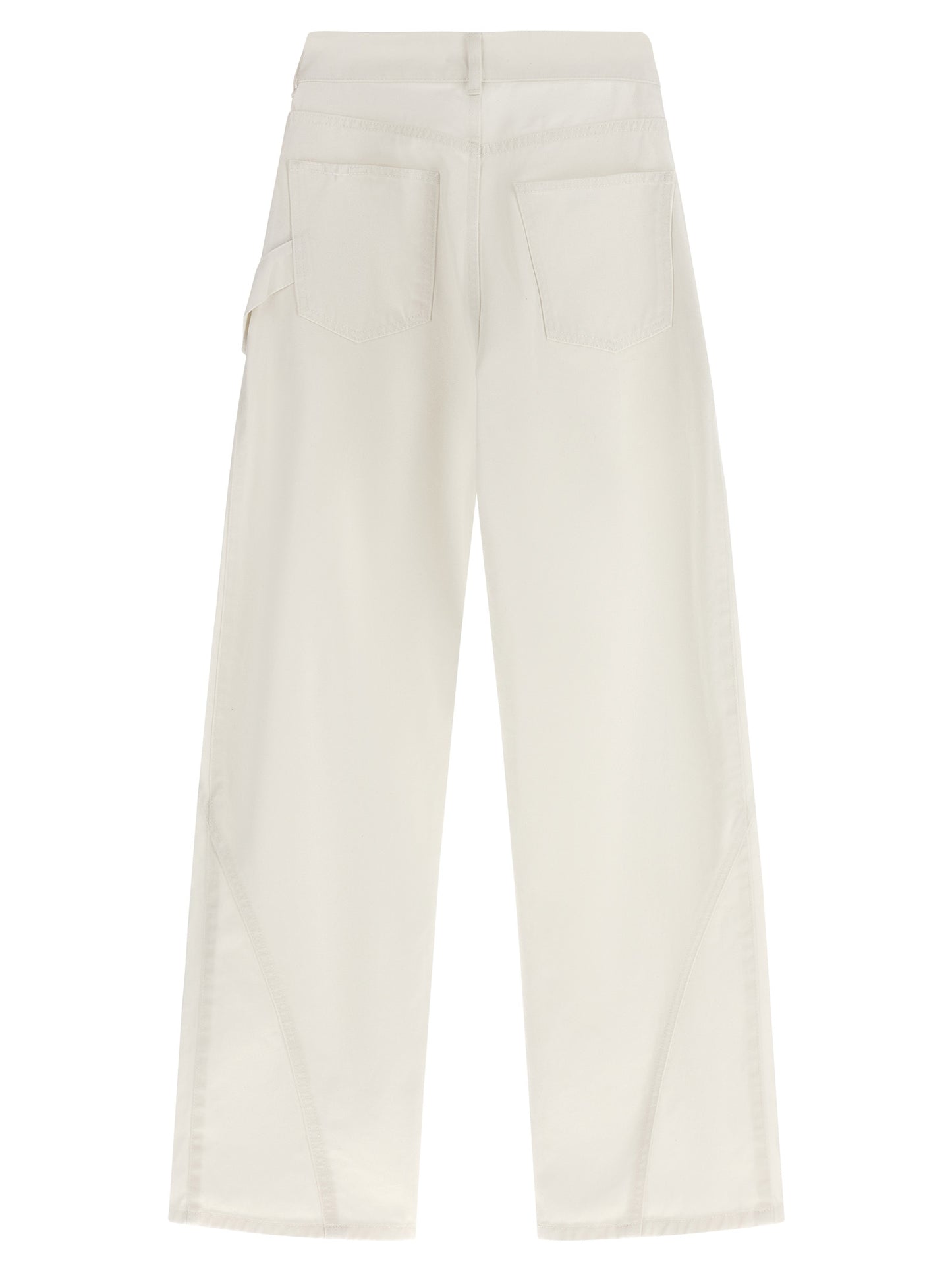 J.W.Anderson White Cotton Jeans Denim