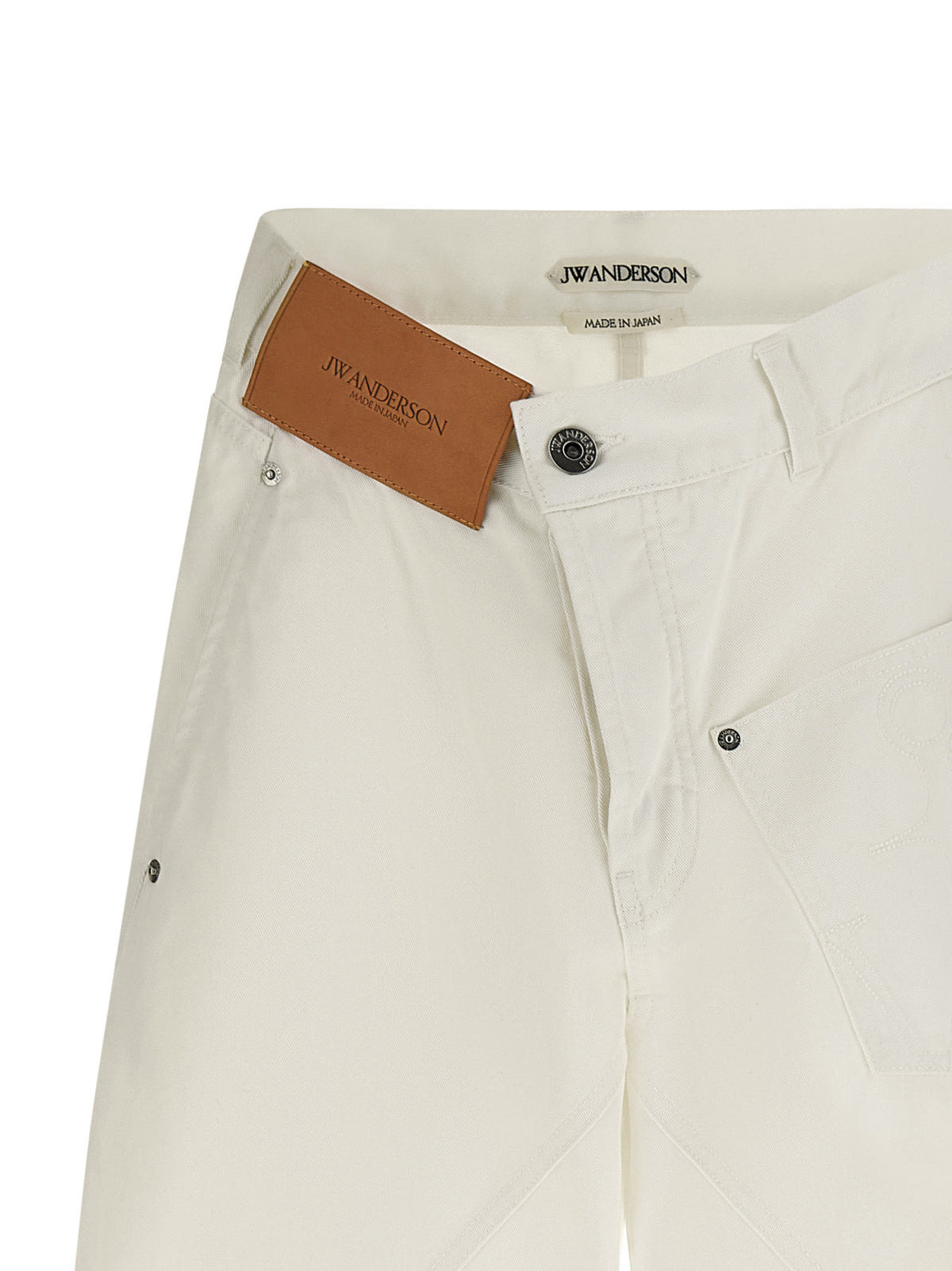 Jean en denim de coton blanc J.W.Anderson