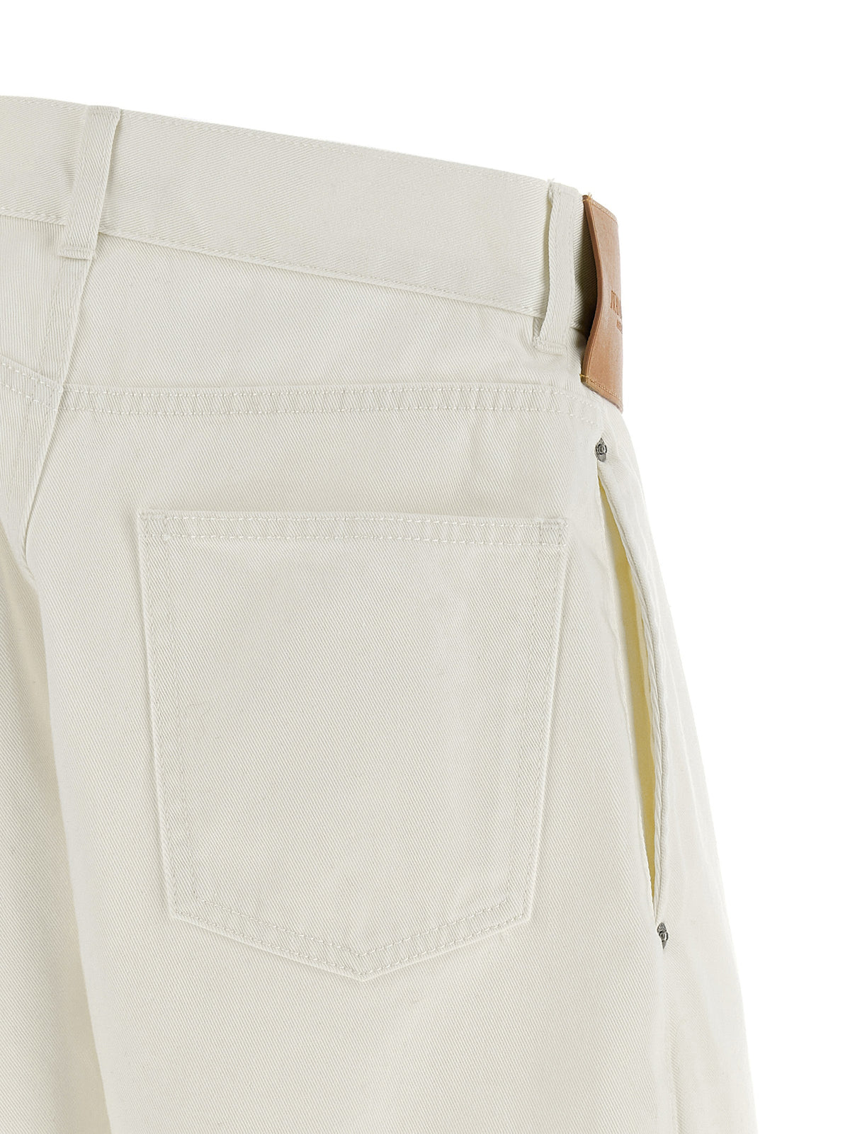 Jean en denim de coton blanc J.W.Anderson