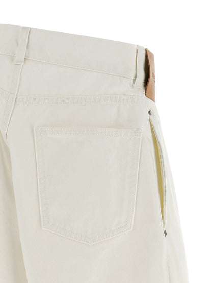 J.W.Anderson White Cotton Jeans Denim