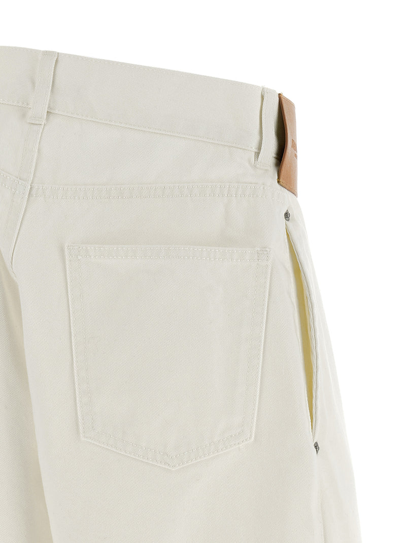 J.W.Anderson White Cotton Jeans Denim
