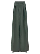 Max Mara Mxgiallo Bicolor Virgin Wool Casual Pants