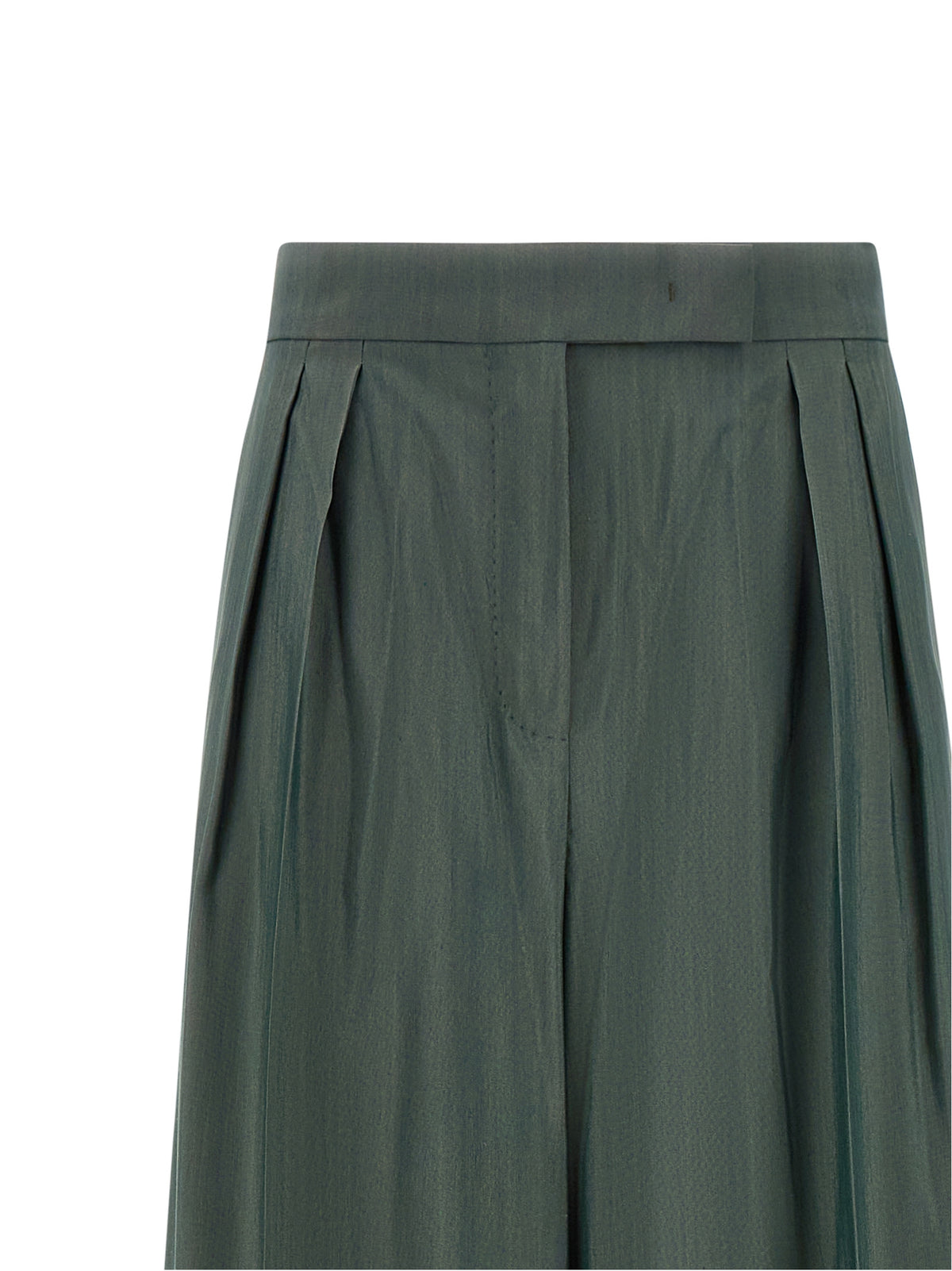 Max Mara Mxgiallo Bicolor Virgin Wool Casual Pants