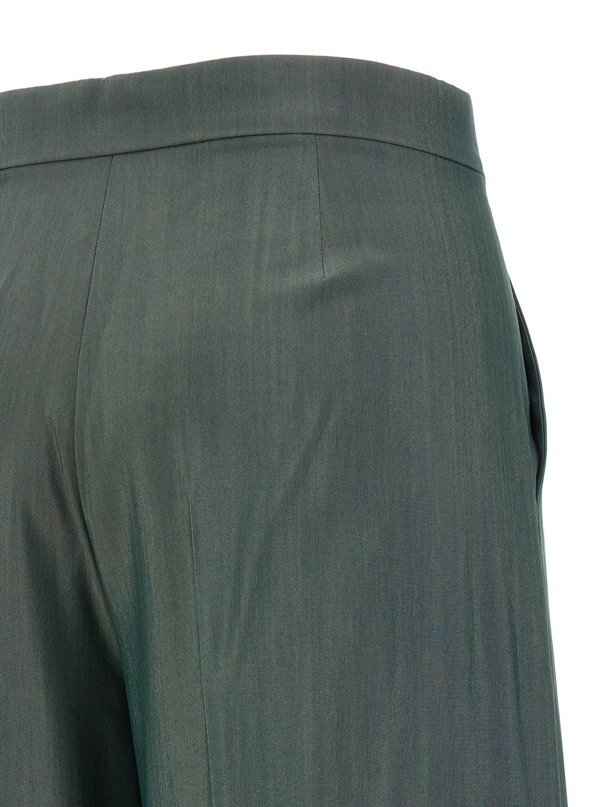 Max Mara Mxgiallo Bicolor Virgin Wool Casual Pants