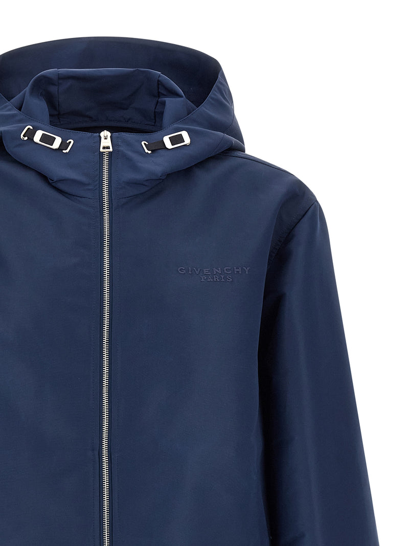 Givenchy Blue Polyester Shell Jacket for Men