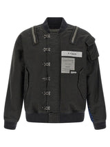 Bomber en coton noir Yohji Yamamoto