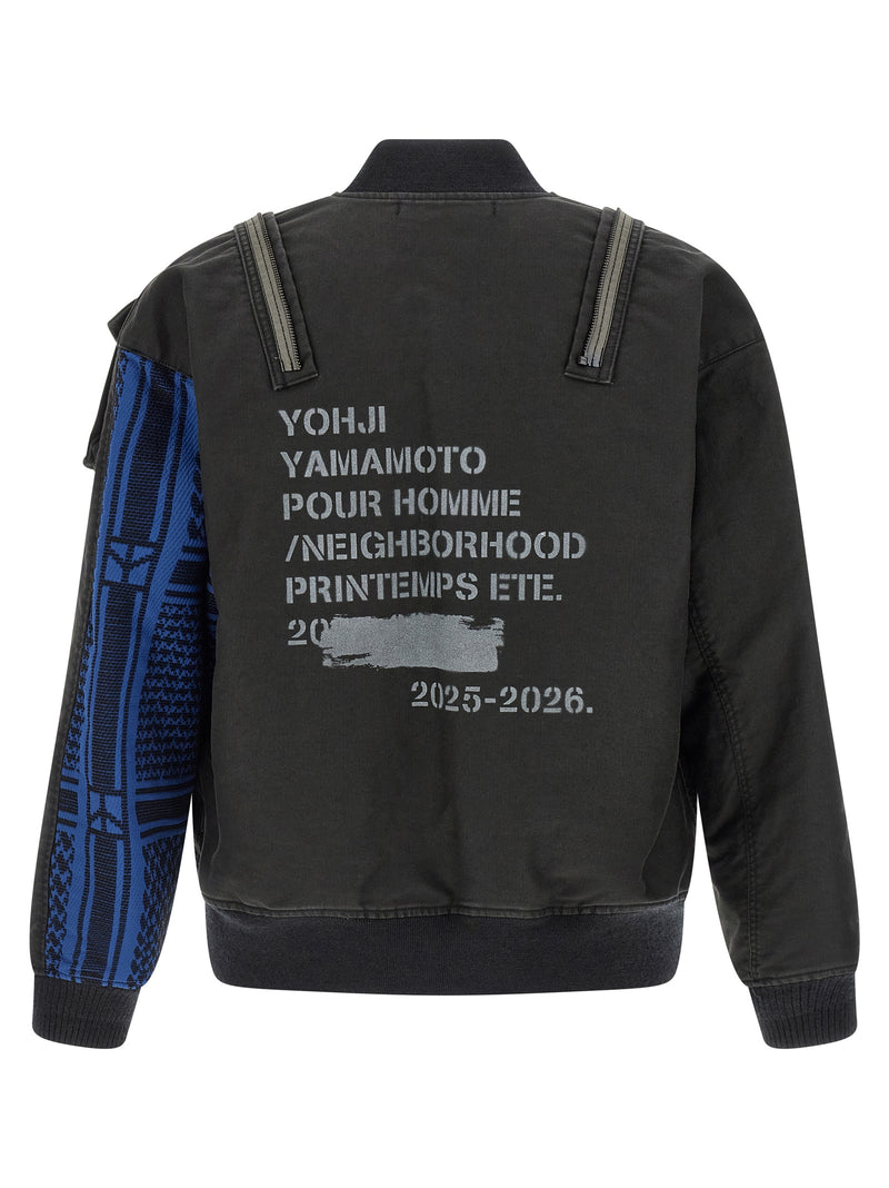 Bomber en coton noir Yohji Yamamoto