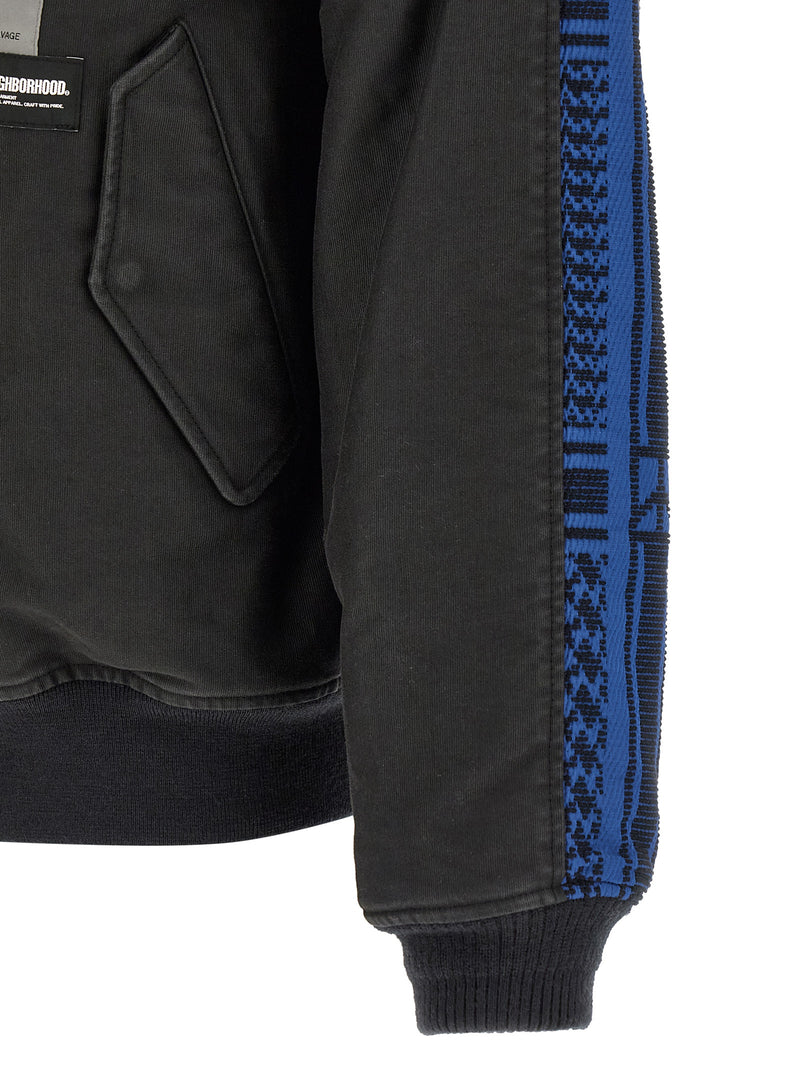Bomber en coton noir Yohji Yamamoto