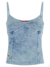 Haut en coton bleu Diesel