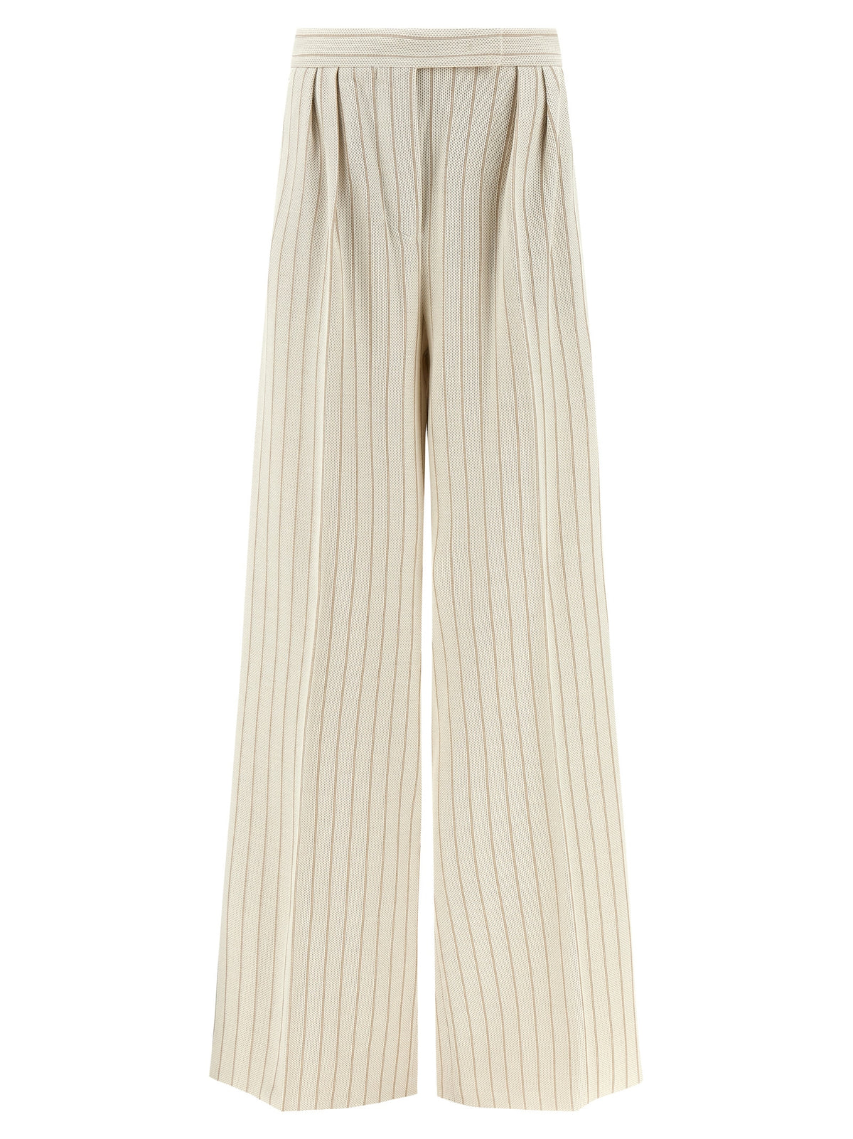 Pantalon décontracté en coton blanc Max Mara
