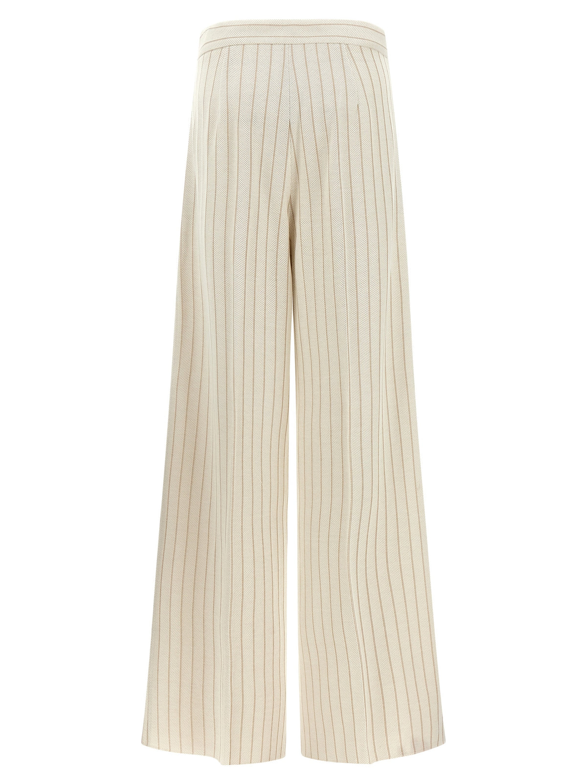 Pantalon décontracté en coton blanc Max Mara