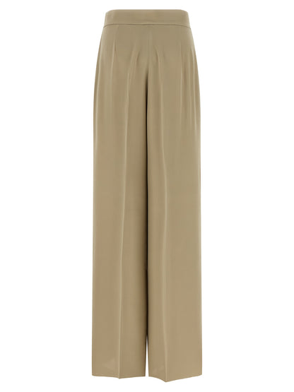 Max Mara Beige Silk Dress Pants