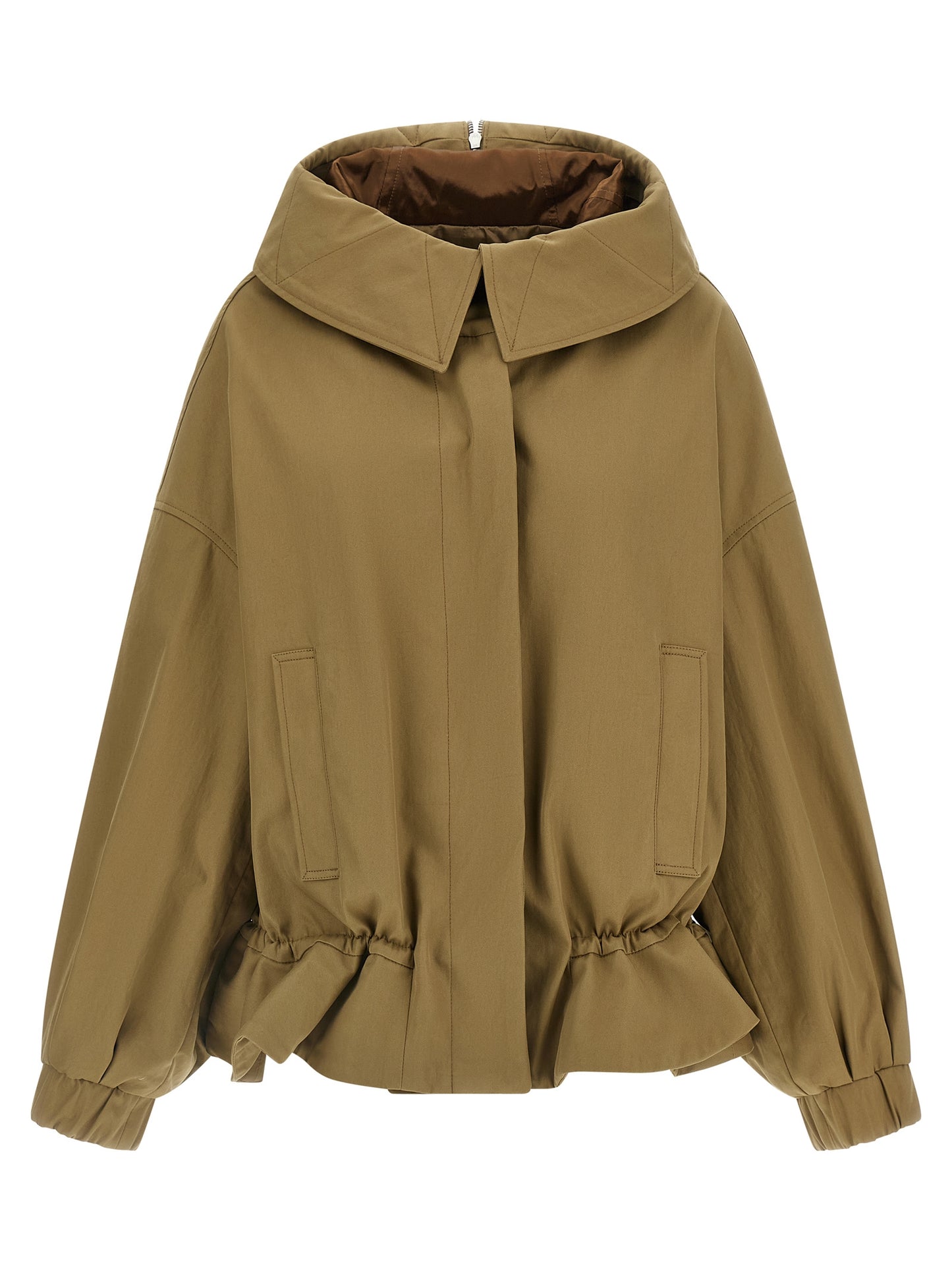 Dries Van Noten Beige Cotton Shell Jacket