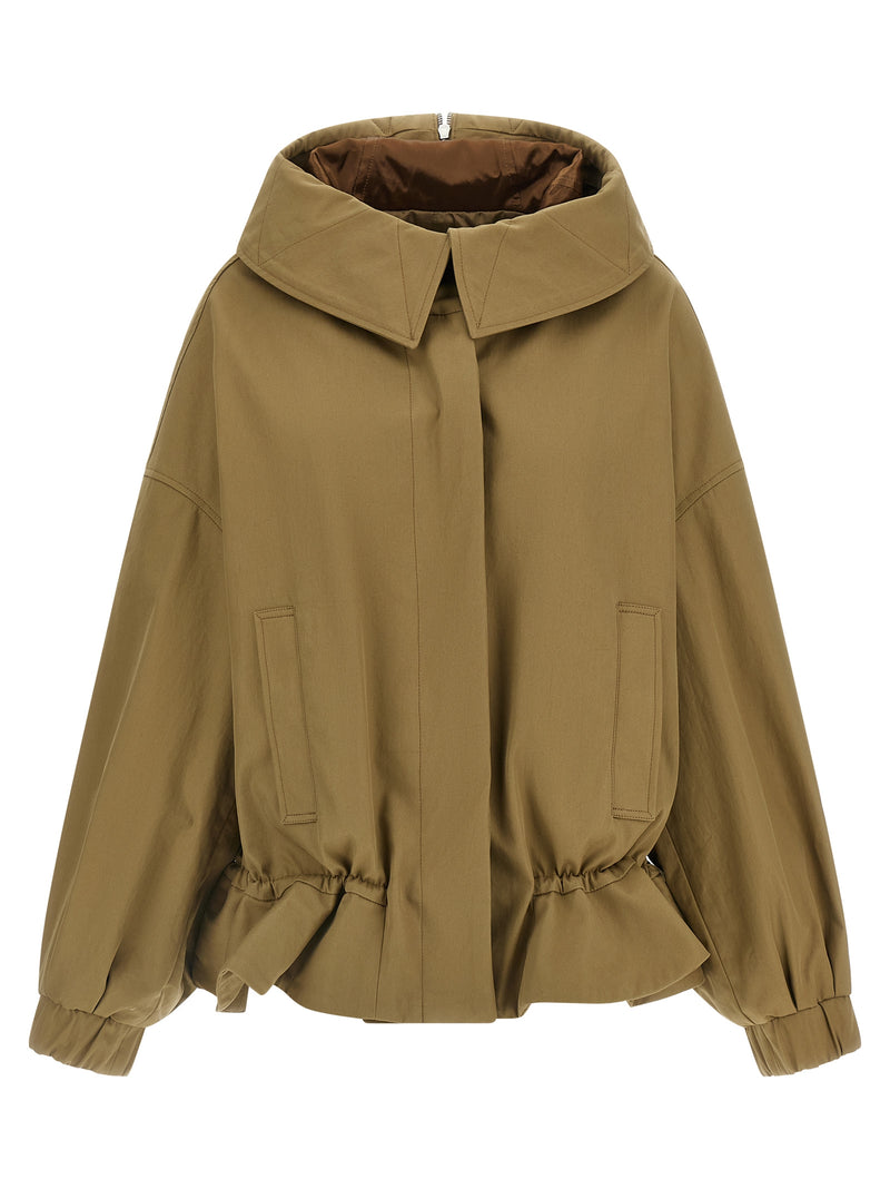 Dries Van Noten Beige Cotton Shell Jacket