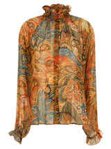Chemisier en soie multicolore Etro