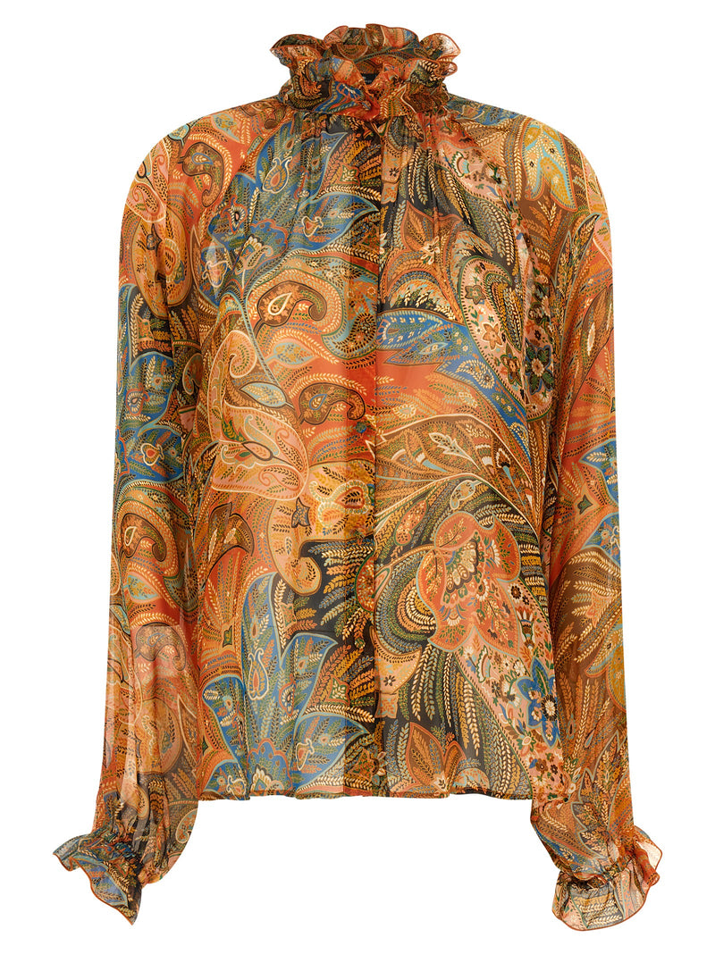 Chemisier en soie multicolore Etro