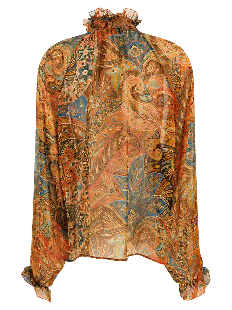 Chemisier en soie multicolore Etro