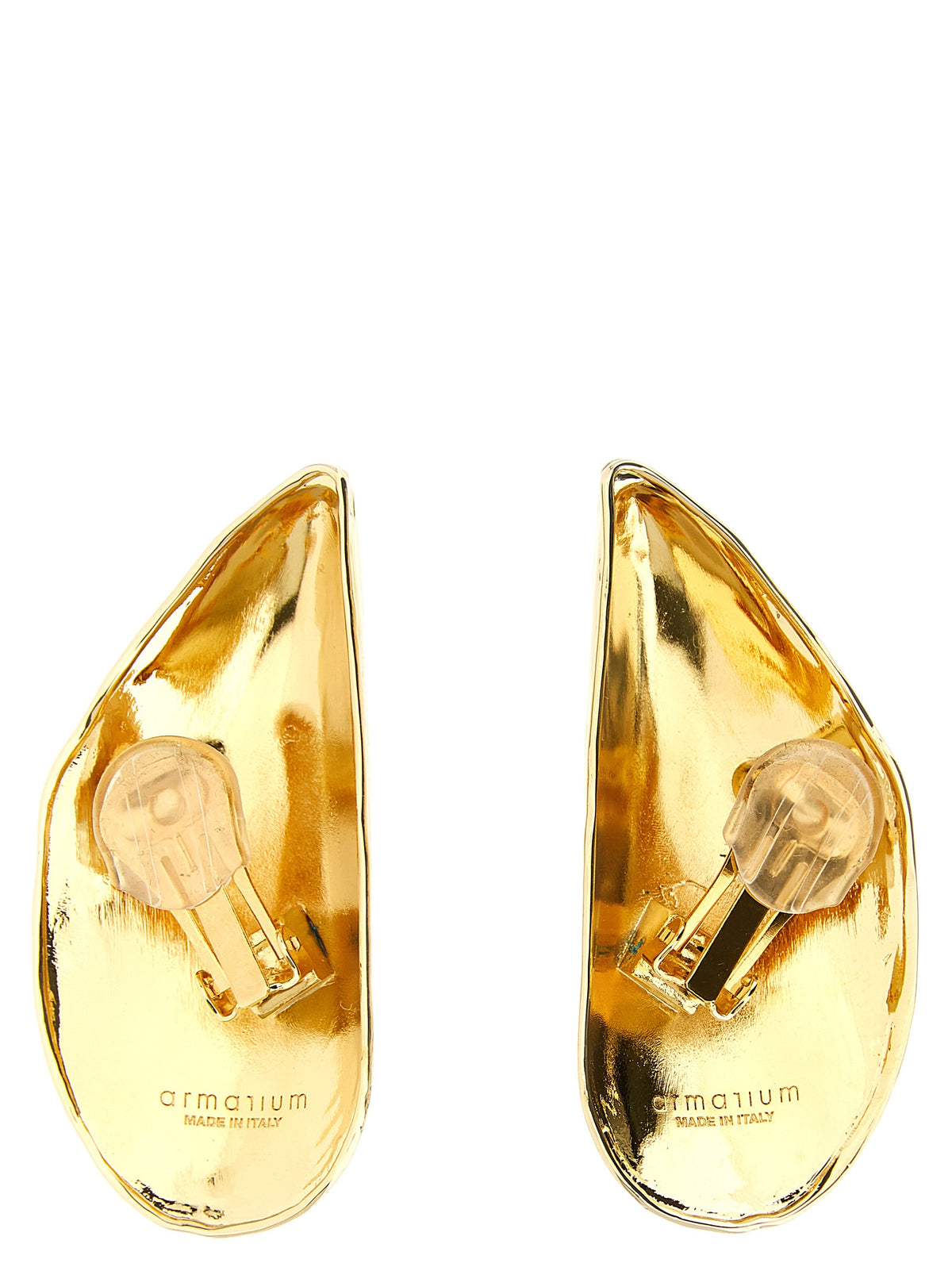 Boucles d'oreilles Armarium en métal doré